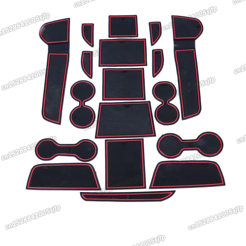 Car Interior Door Cup Slot Mat for Mitsubishi Outlander 2013 2014 2015 2016 2017 2018 2019 2020 Accessories 3 2021 2022 auto