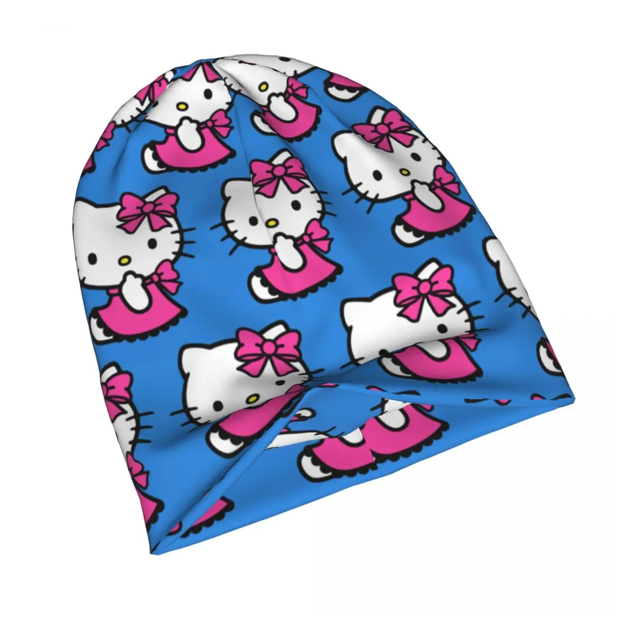 Hello Kitty Fashion Hats Cute Thin Hat Bonnet Special Skullies Beanies Caps Men Women's Earmuffs