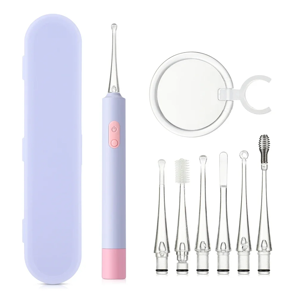 Ear Cleaner Baby Ear Wax Removal Tool Flashlight Earpick Ear Cleaning Earwax Remover Kids Luminous Ear Curette Light Spoon Set