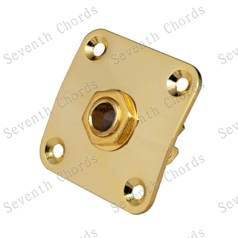 35MM Metall Quadratische Gitarre Jack Platten JackPlate Abdeckung Für Elektrische Gitarre Zubehör Teile – Detail 2