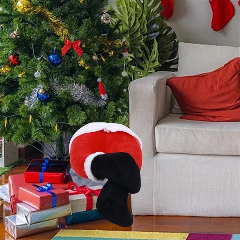 Christmas Tree Decoration Plush Door Decor Santa Elf Legs for Christmas Festive Dropship