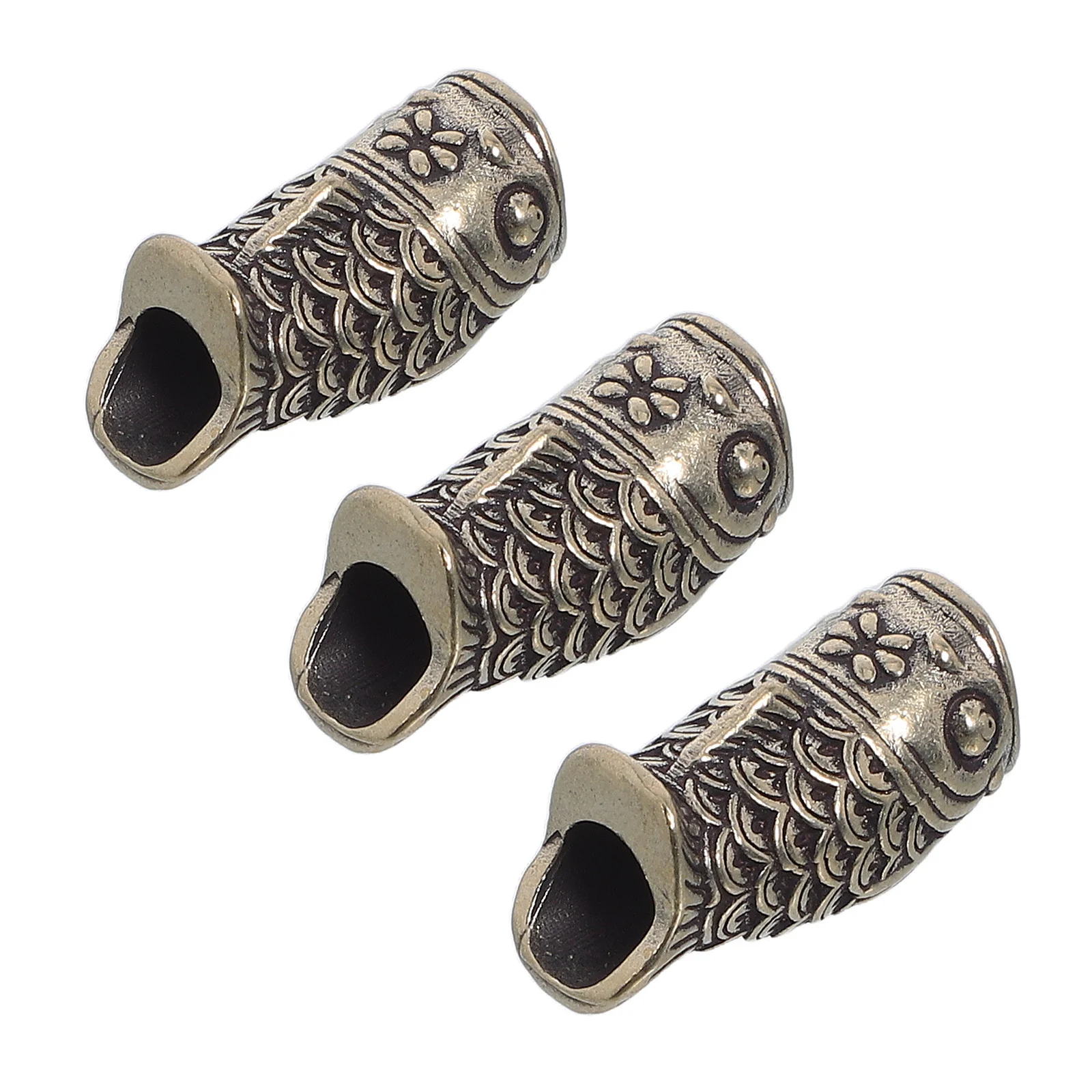 

3pcs Vintage Copper Koi Fish Charm Pendant Metal Beads For Jewelry Making Keychain Diy Necklace Bracelet Lucky Animal Charms