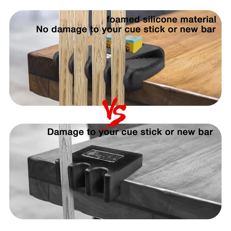 

B72A Цельный держатель для кия с 4 отверстиями, портативная утяжеленная пластиковая стойка для бильярдного кия с держателем для мела, держатель для кия для бассейна