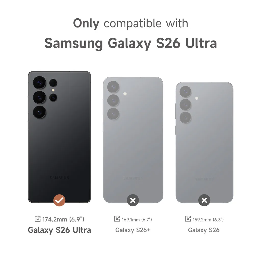 Etui Suritch do Samsung Galaxy S26 Ultra, magnetyczne etui ochronne z osłoną na aparat i regulowaną metalową podstawką. — zdjęcie produktu 2