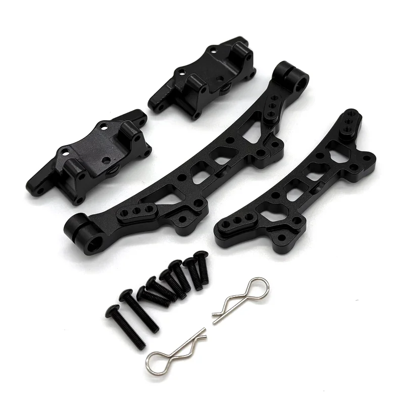 JXMJ Metal HNR H9802 Dodge H9803 RC 1/10 Remote Control Vehicle Front and Rear Shock Absorber Frame Seat 2-piece Set Parts