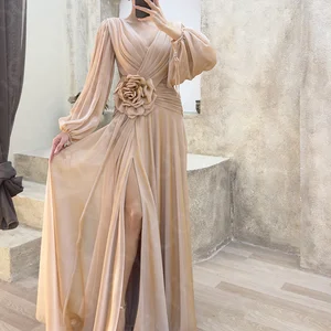 أفضل 6 فساتين طويلة باللون الأخضر الزيتوني مبيعا - رقم 3