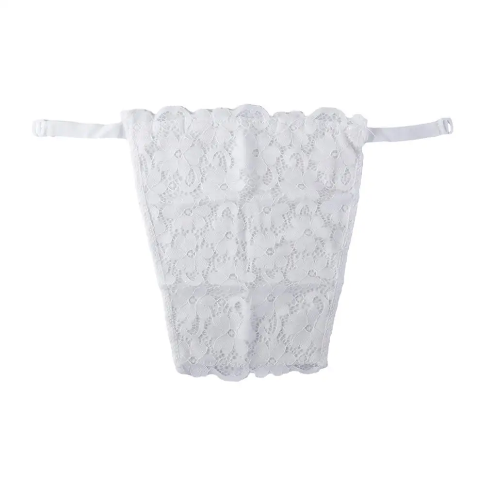 Thin Double Layer Anti-Glare Tube Top Lace Invisible Chest Cover Overlay Tube Top Chest Cover Up for Dresses Chest Wrap Girl