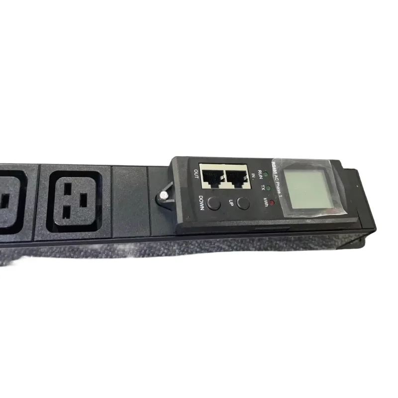 SIPDU rack mount metering pdu C13/C19 socket RJ45 Rtu RS485 ModBus monitoring metering distribution unit monitoring pdu