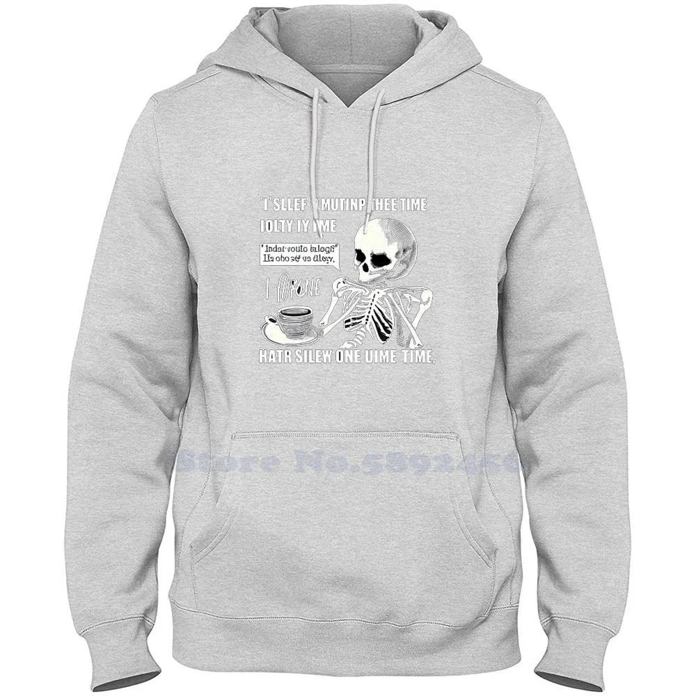 I Only Sleep Four Hours A Day So There Is Plenty Of Time Left To Hate Long Sleeve Sweatshirt Casual 100% cotton Hoodie