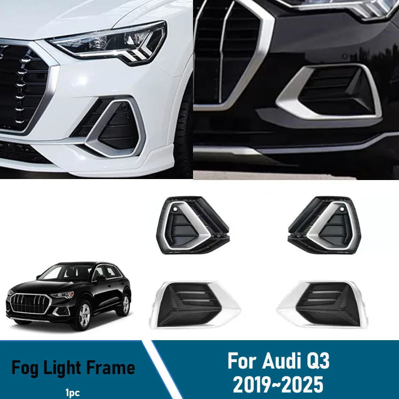 

Car Fog Light Frames For Audi Q3 F3 2019-2025 Sports/Standard Version Anti-scratch Front Outer Decorative Frame Trim Accessories