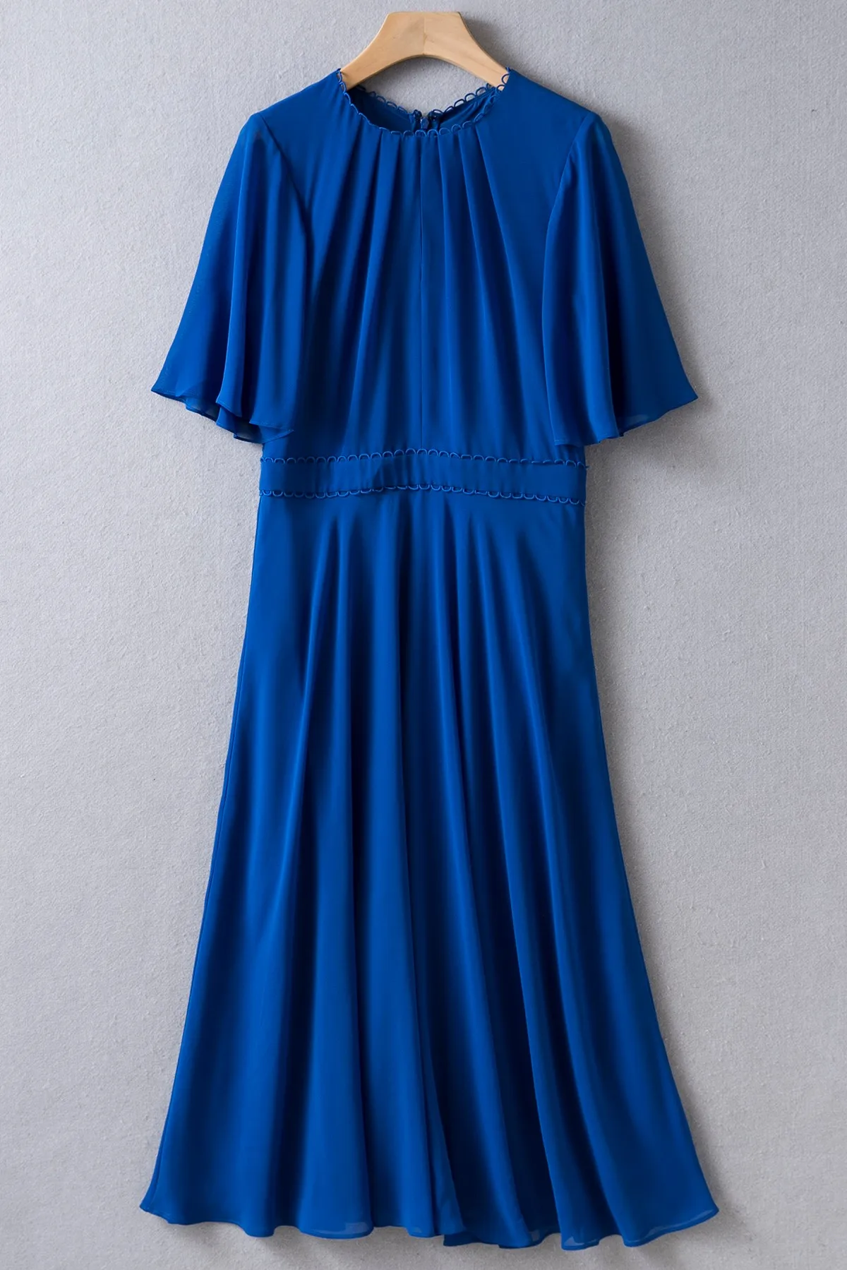 

Flare Sleeves Royal Blue Midi Dress UK 8-UK18