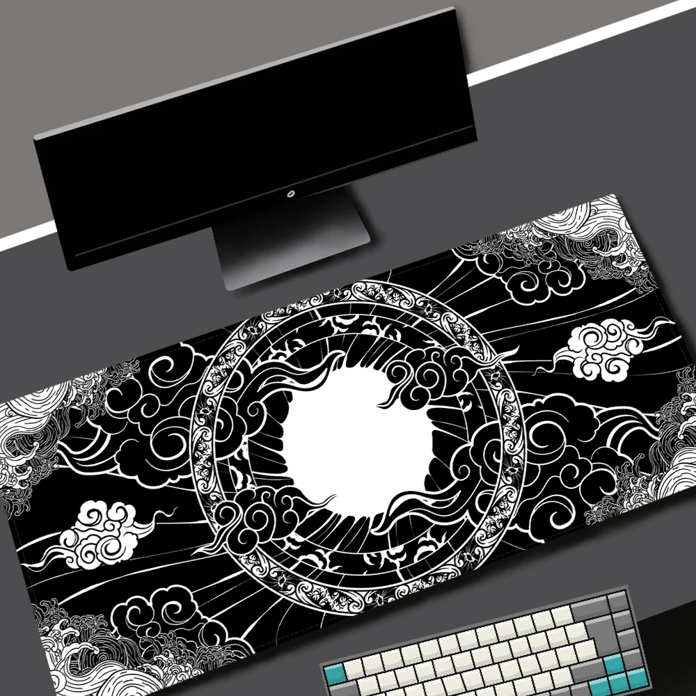 

Art Table Black and White Gaming Mouse Pad Office Accessories Laptop Gamer Computer Desk Mat Mousepad Personalized Mouse Carpet