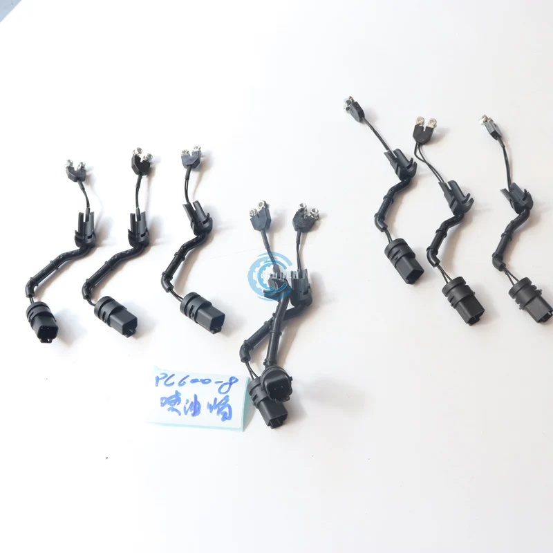 6217-81-9252 for Komatsu Pc600-7-8 6D140 Engine Fuel Nozzle Harness Compatible with Excavator Part Numbers 6261-81-9280