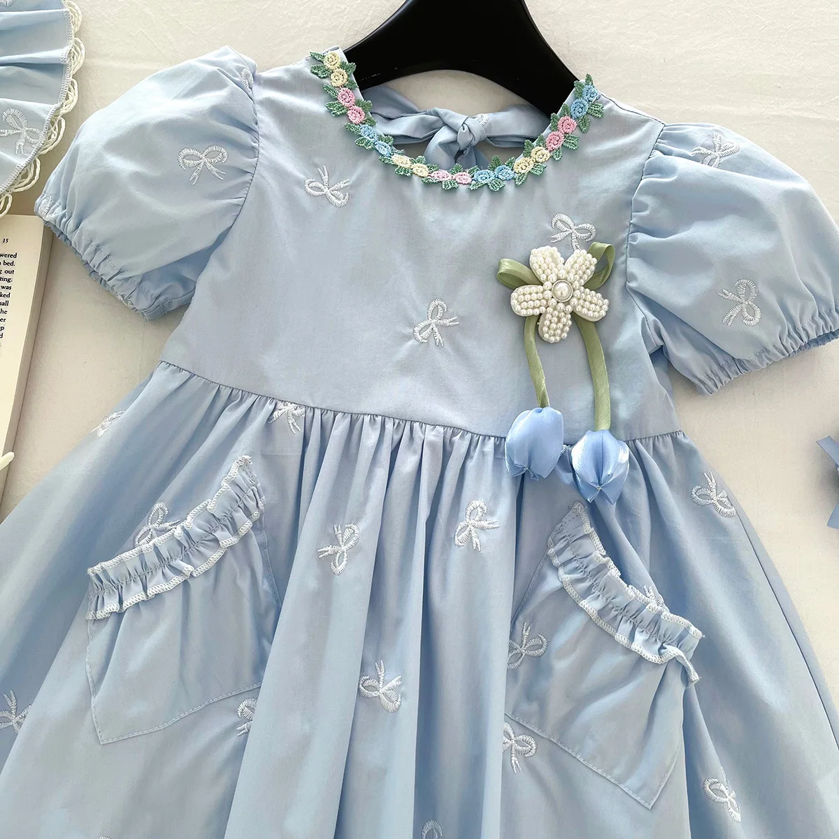 2025 New Girls Dress Summer Girl Treasure Summer Dress Children's Skirt Fashionable Little Girl Summer Dress