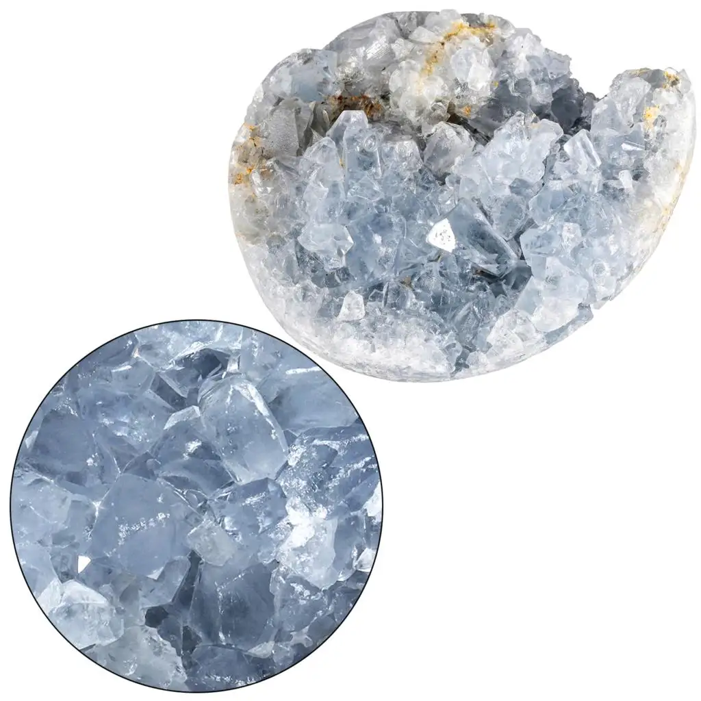 220-300g Irregular Celestite Crystal Cluster Natural Raw Gemstone Mineral Specimen Ornaments For Home Decor Chakra Balancing