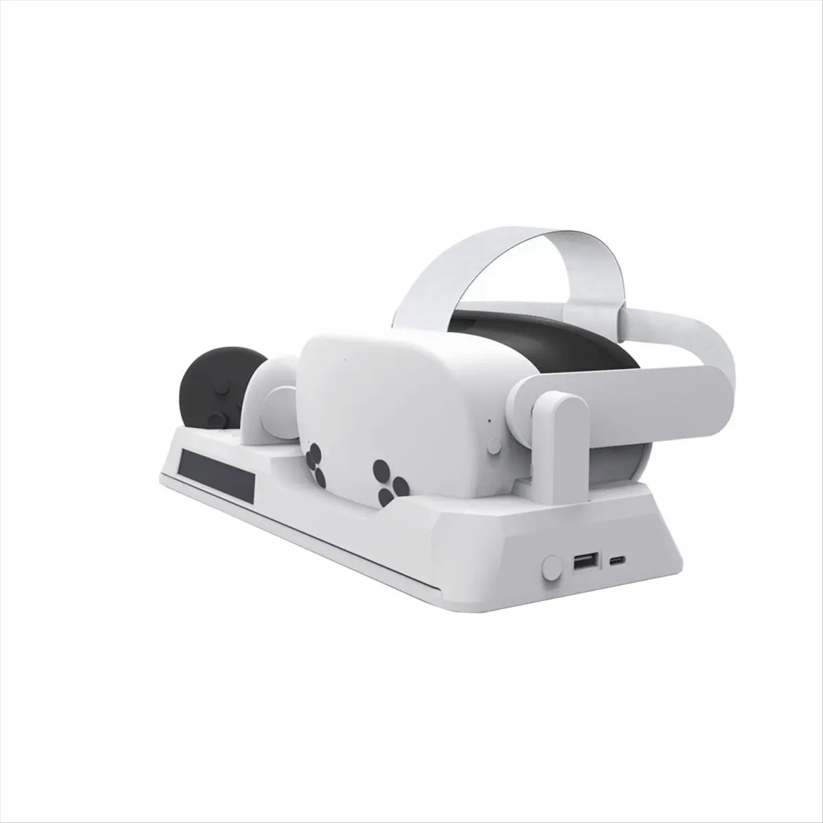 

Charging Dock Quick Charging Station with Colorful Lights VR Headset Controller Charging Dock for Meta Quest 3S VR
