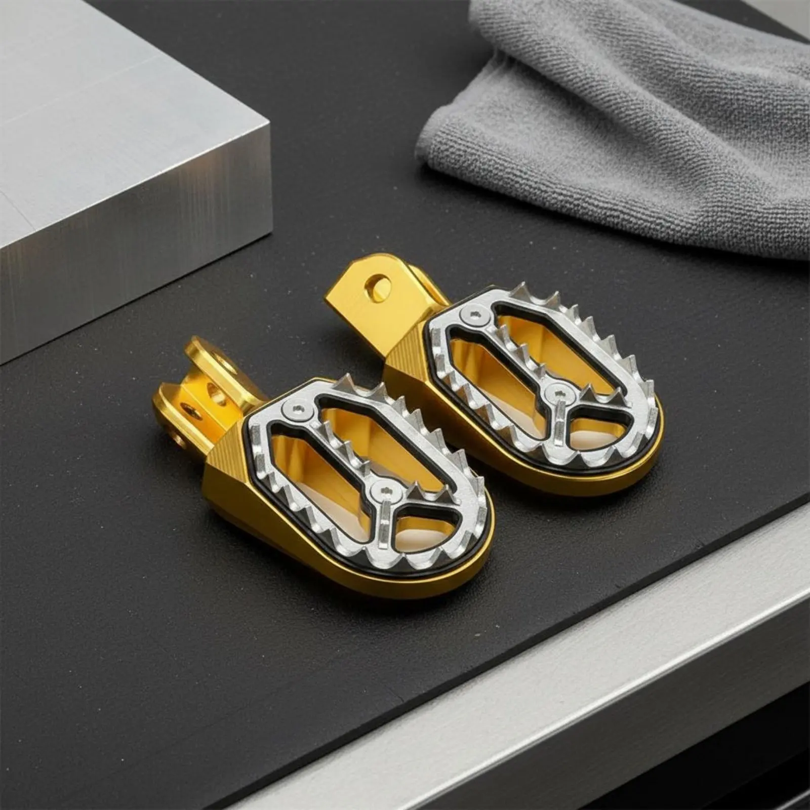 

2 Pieces All-Terrain Motorcycle Foot Peg Wide Base Dirt Bike Foot Peg