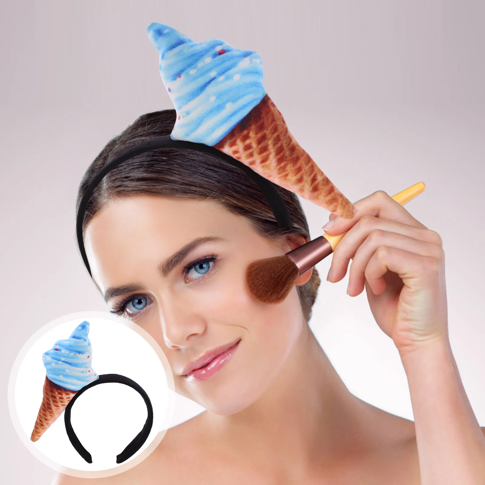 

Ice Cream Headband Multiple Colors Women Hair Band For Face Wash Spa Makeup Styling Party Cosplay Fabric Headbands Hair