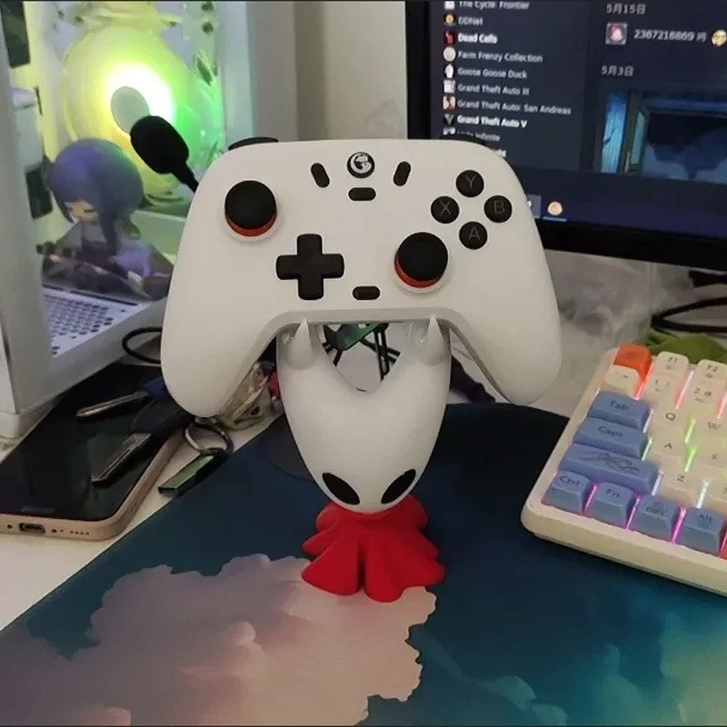 حامل وحدة التحكم العالمي - Hollow Knight: Silksong White Lady Hornet Creative Design، حامل عرض لـ PS4/5، XBOX Gamepads