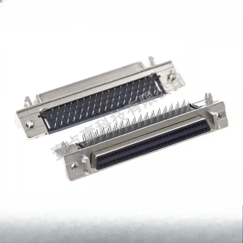 1PCS  5787082-7 SCSI 68Pin 90° Right Angle Female Connector with Screw  Electroacoustic Device