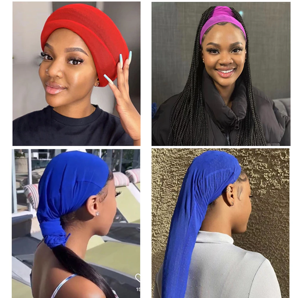 

1/3 pcs Hair Net Hair Sleeve For Knotless Braids Black Long Braids Sleeve For Workout Crochet Hair Sleeve Can Wrap,Bun,Twist