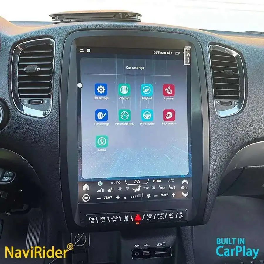 Carplay For Dodge Durango 2012 - 2019 Android13 Car Stereo Car Radio with Touch Screen Radio Player Car GPS Navigation Head Unit