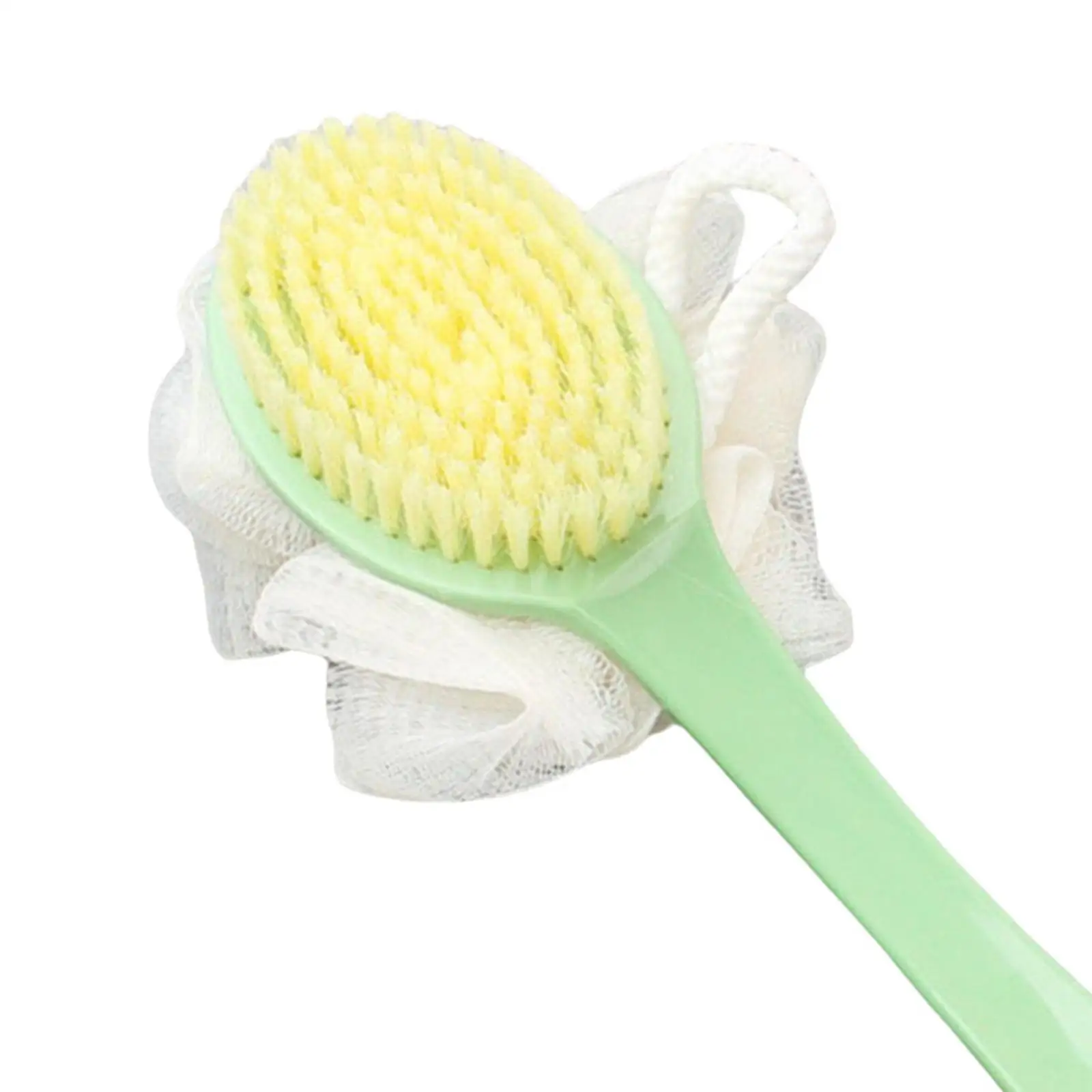 Long Handle Back Shower Brush Washer Ergonomic with Hanging Hole Cleaning Back Scrubber Bathroom Accessories for Bath Feet Body