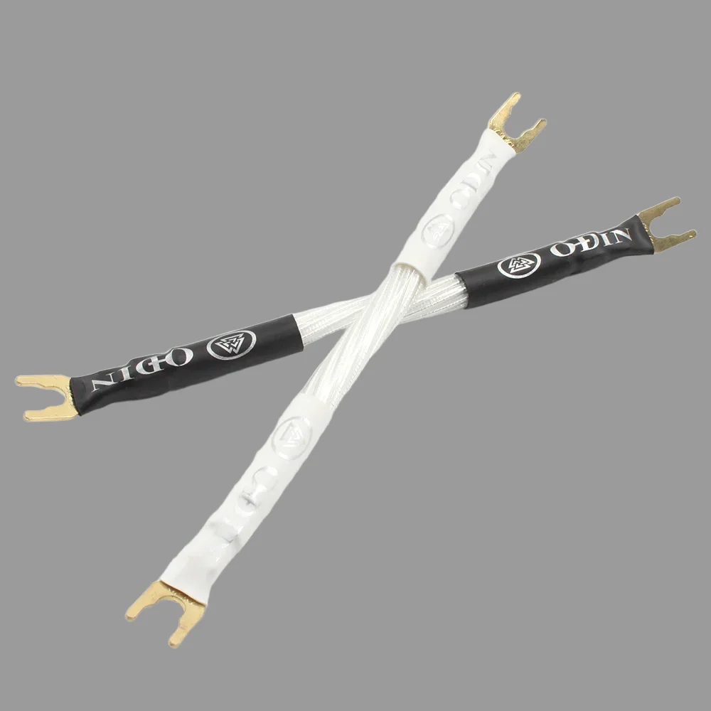 

4PCS Hi-End ODIN Nordost ODIN Sterling Silver Jumper Audio Cable Over Machine Line Fever banana to Y speaker jumper bridge cable