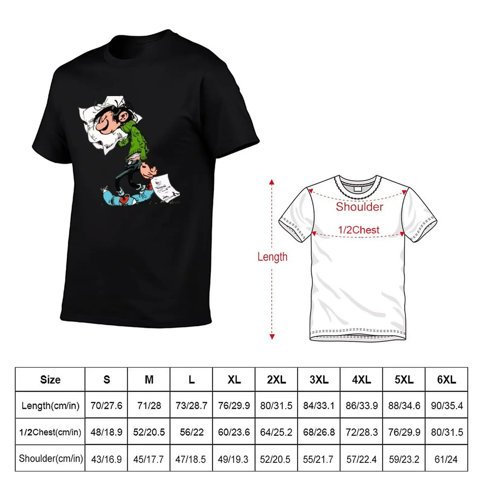 Gaston Goof with Pillow T-Shirt for a boy cute tops mens graphic t-shirts pack