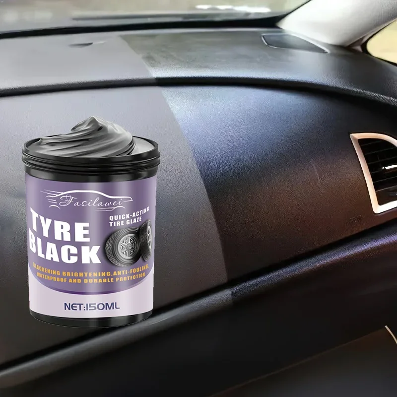 

НОВИНКА Быстродействующий 150 г реставратор черного воскового покрытия салона автомобиля | Долговечная блестящая паста для приборной панели, шин, диванов и пластика