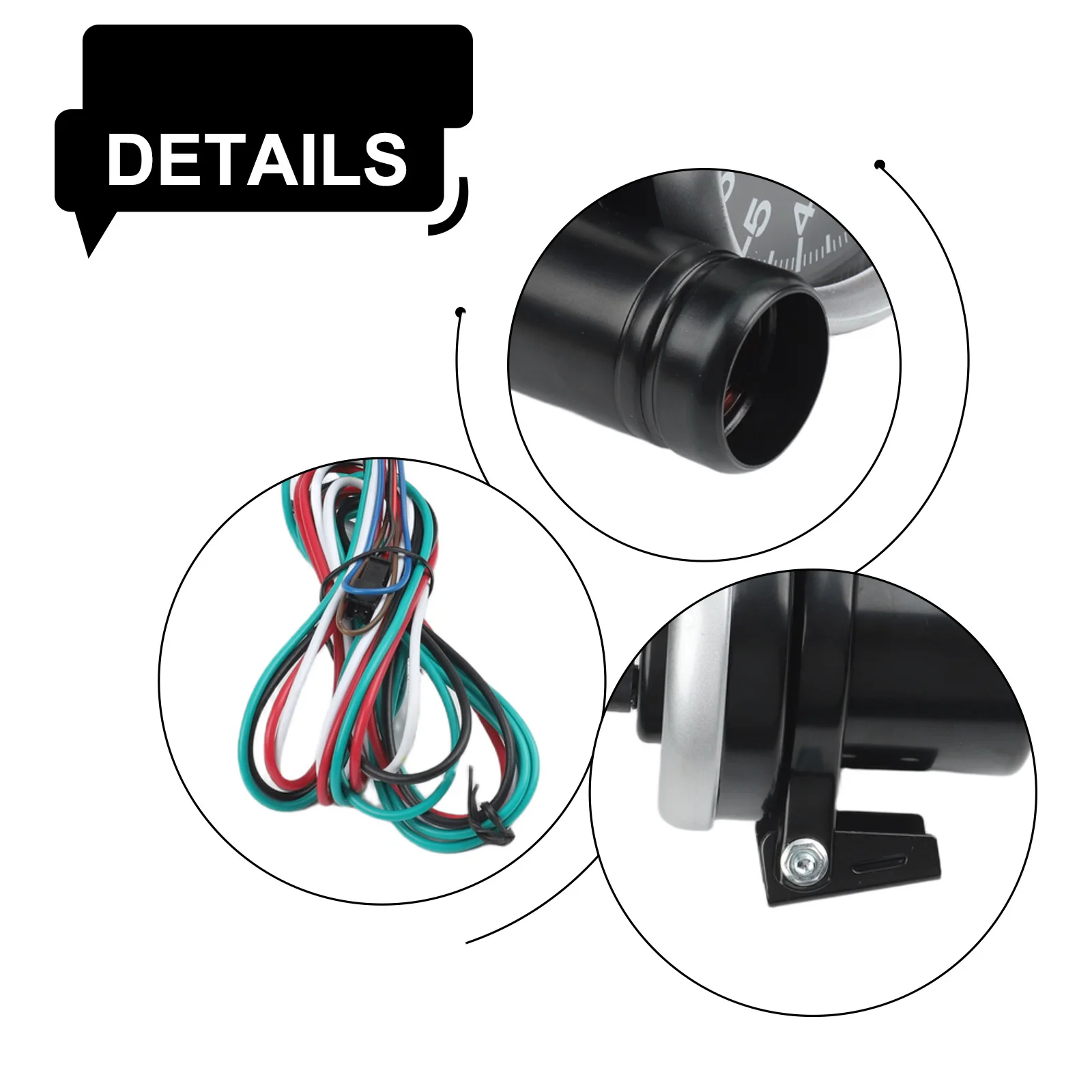

LED Tachometer 10000RPM 127mm 5-inch 12V Car Instrument Panel Modification Car Tachometer Replacement Accessories