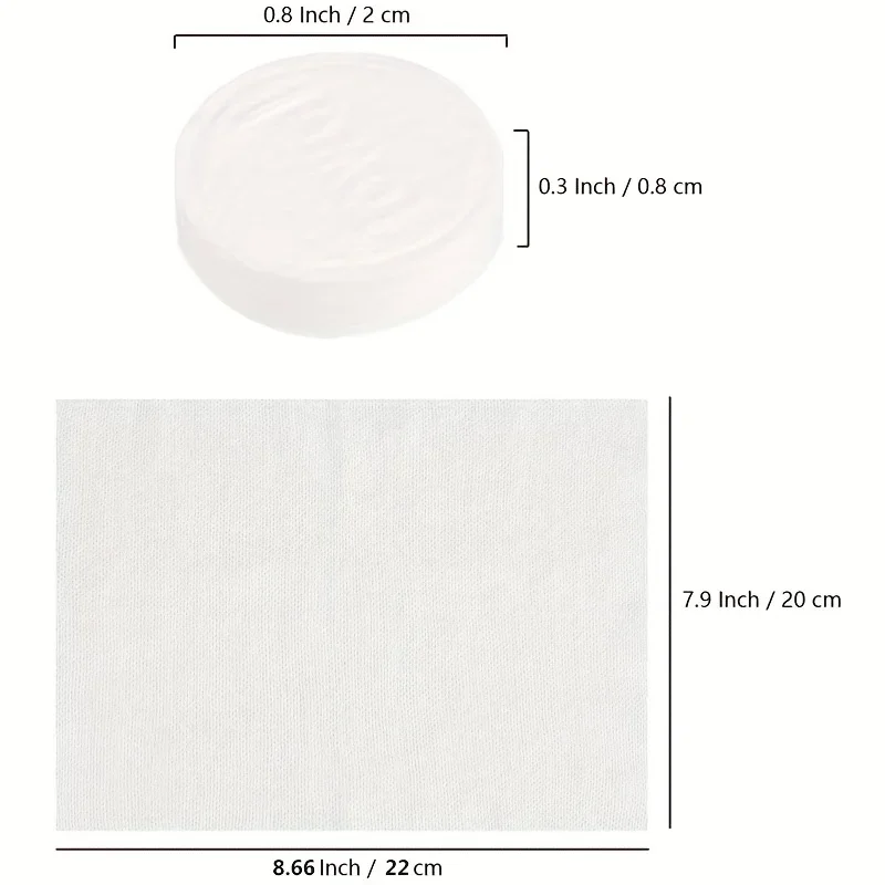 50/100PCS White Compressed Towels Portable Disposable Mini Face Towels Suitable for Outdoor Travel Barbecue Outdoor Camping