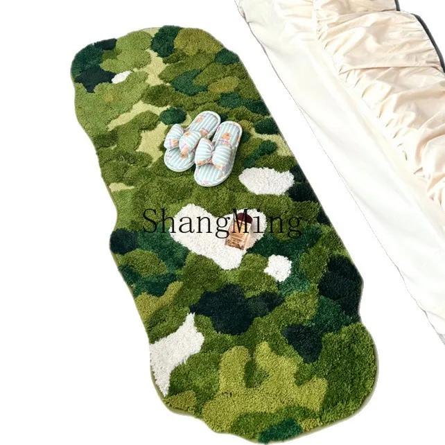 

PYH Forest Moss Carpet Bedside Blanket Thickened Plush Living Room Sofa Chair Floor Mat Bathroom Suction