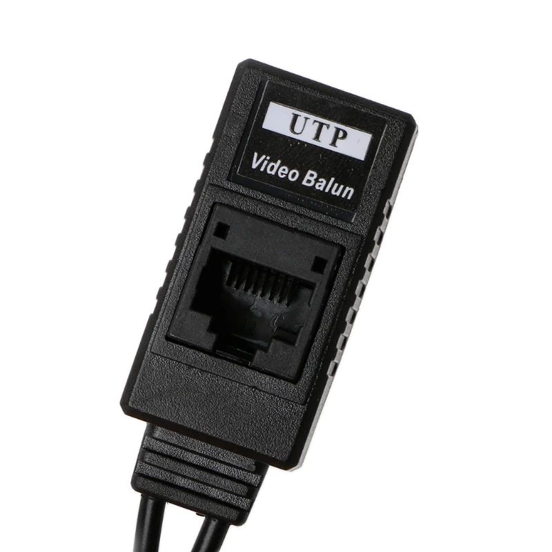 Escam ตัวรับส่งสัญญาณวิดีโอแบบพาสซีฟต่อ RJ45 1คู่ + เครื่องรับส่งสัญญาณเสียงสำหรับกล้องวงจรปิด