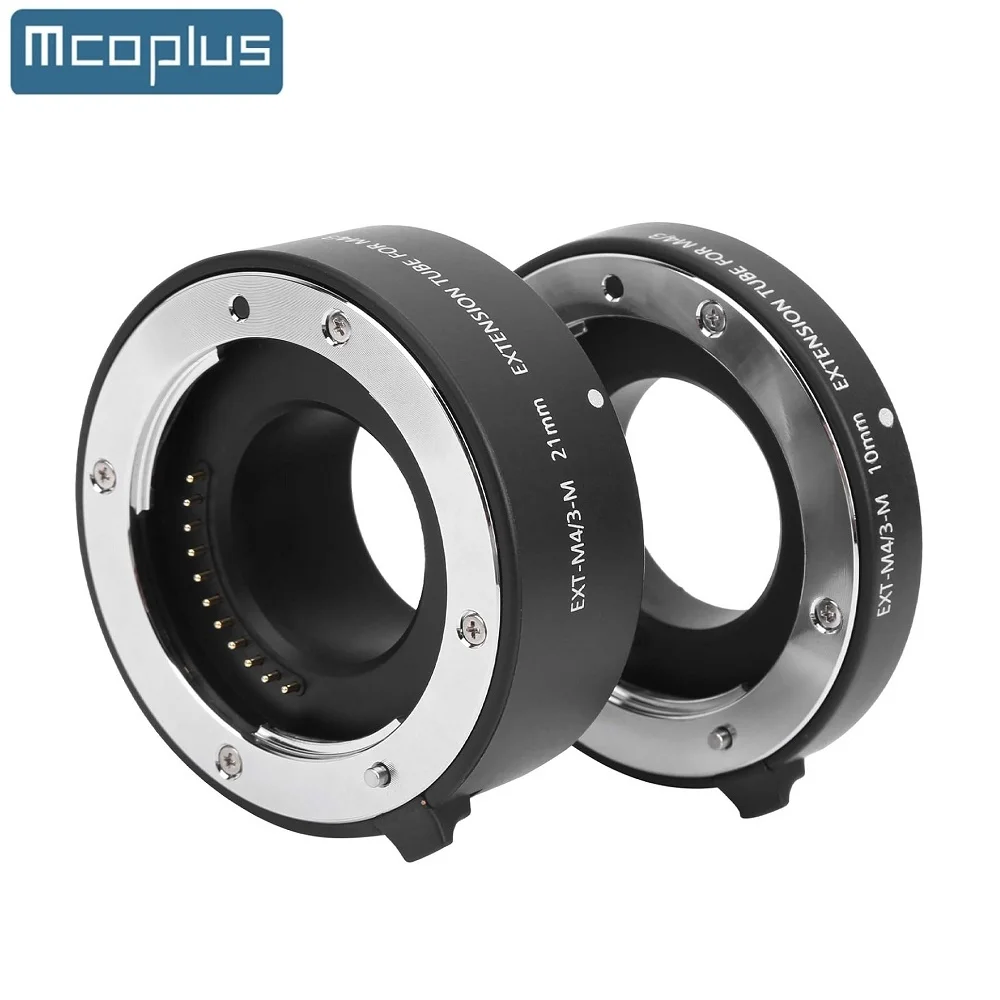 Mcoplus EXT-M4/3-M 10mm 21mm Auto Focus Macro Extension Tube Ring for Olympus Panasonic Micro 4/3 System Camera OM-1 E-M5 III G9