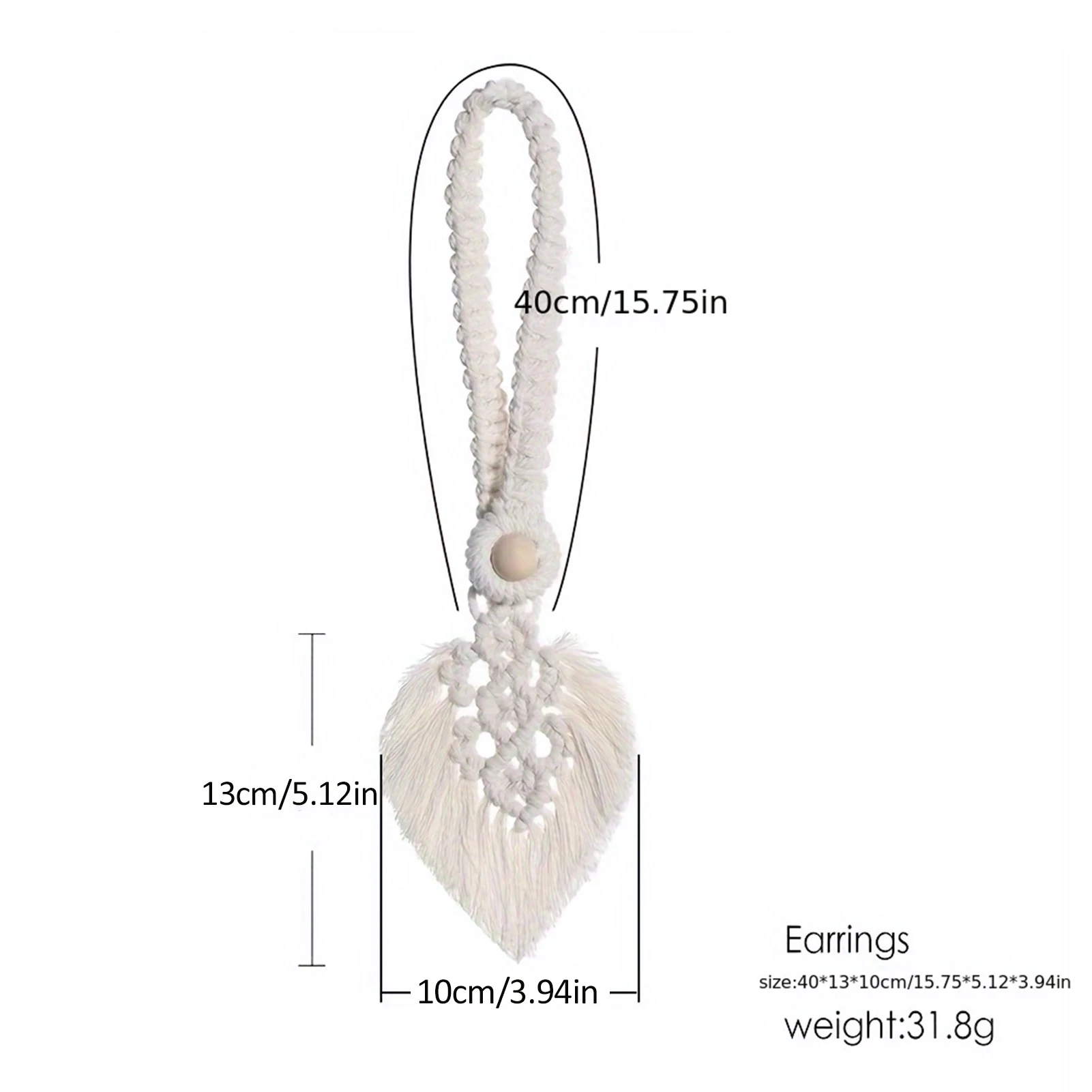 

2pcs Nordic Curtain Straps Hand Woven Leaf Shaped Curtain Straps Living Room Bathroom Decoration Cotton Rope Curtain Buckle