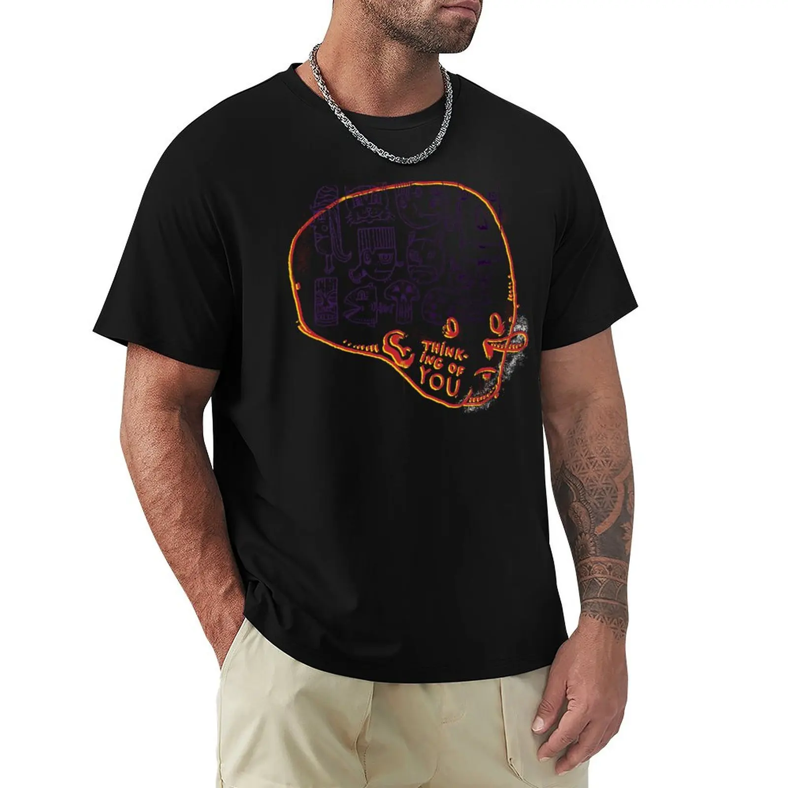 

Thinking of you T-Shirt Aesthetic clothing sports fans korean fashion Blouse t shirts for men cotton