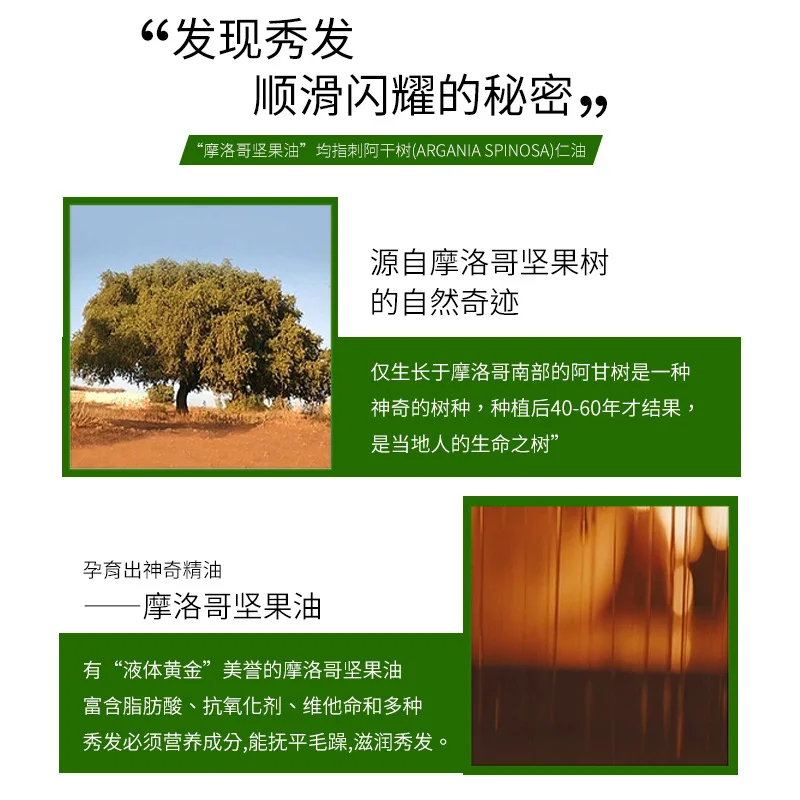 زيت شعر الأرغان المغربي 100 مل - ينعم ويضف اللمعان، ويصلح التجعد ويصلح الجفاف، وتنعيمها وحماية من الحرارة #4