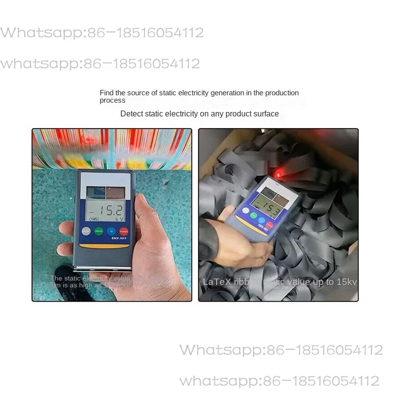 Handheld Electrostatic Tester Field Strength Meter Measuring Range To (+/-) 1.49Kv Digital Test Field Strength Fmx-003