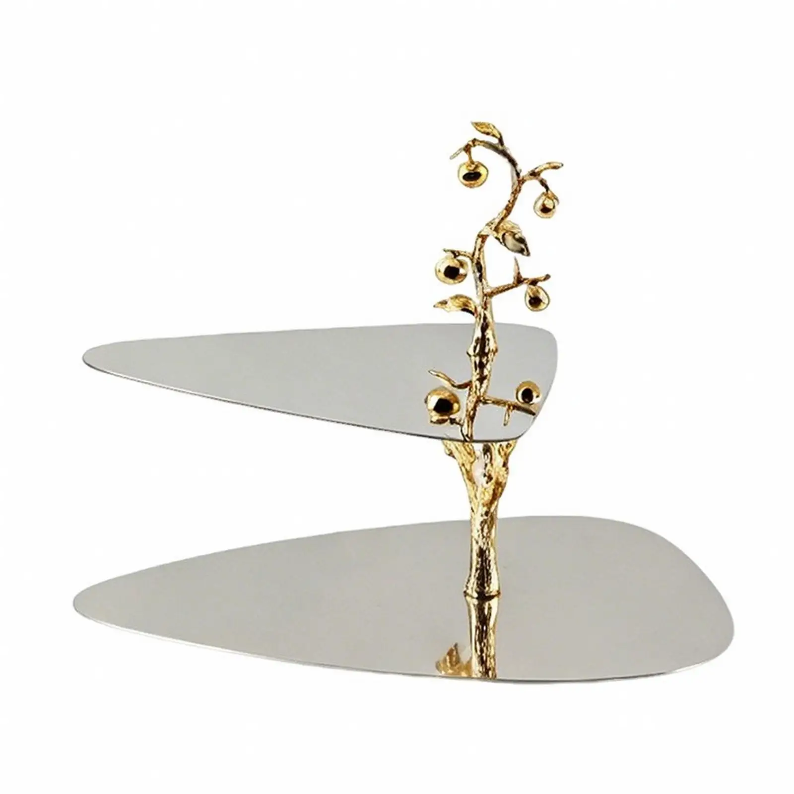 Two-Tier Serving Stand Elegant Holder Long-Lasting for Tabletop