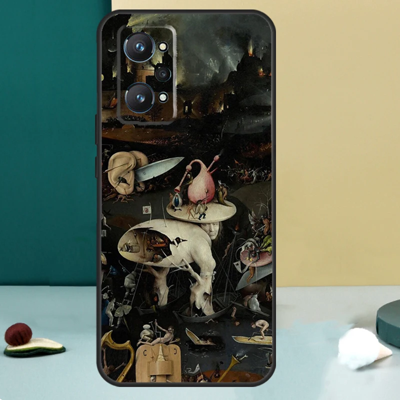 Hieronymus Bosch Art For OPPO Realme C33 C55 C35 C31 C30 C21Y C25 C11 C15 GT Neo 5 3T 2T 8 9 10 11 Pro Plus Case