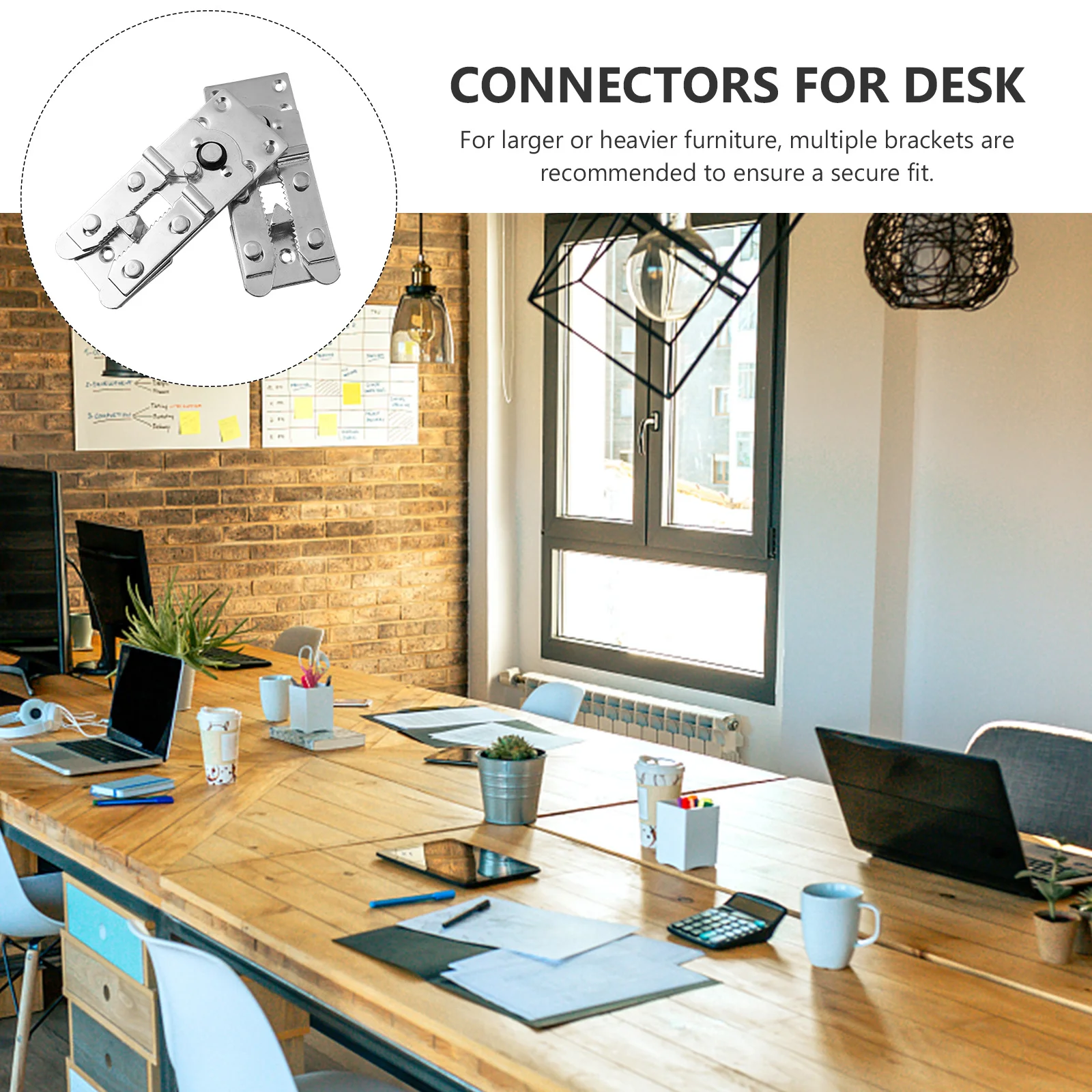 

2Pcs Furniture Connector Iron Buckle Heavy Duty Clip for Sofa Upholstery Couch Sectional Connections Cut Sofa Connectors