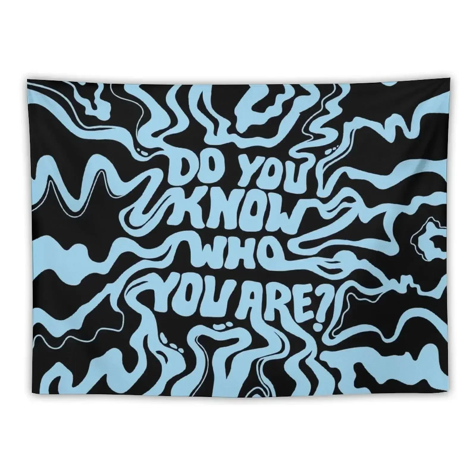 Do You Know Who You Are - Blue & Black Tapestry Living Room Decoration Tapete For The Wall House Decoration Tapestry