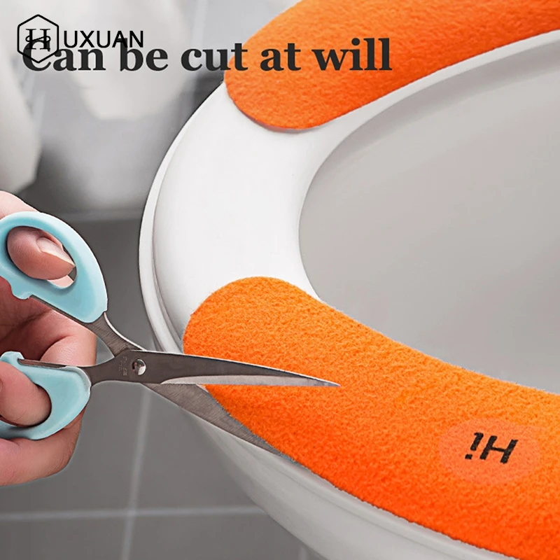 Universal Toilet Seat Cover Cartoon Toilet Sticker Toilet Sticky Seat Cushion Wash Bathroom Heater Seat Cover Cushion Cushion