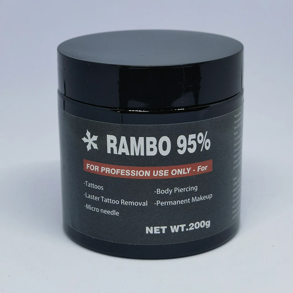 

Original 95% Rambo Tattoo Cream Before Permanent Makeup Eyebrow Lips Liner Microblading Piercing Auxiliary 200g