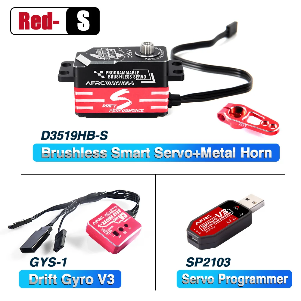 AFRC Professional Racing Drift Upgrade Kit Programmable HV Smart Servo Gyro V3 For YOKOMO Reve DHSP 1/10 Etc RC Car Accessories