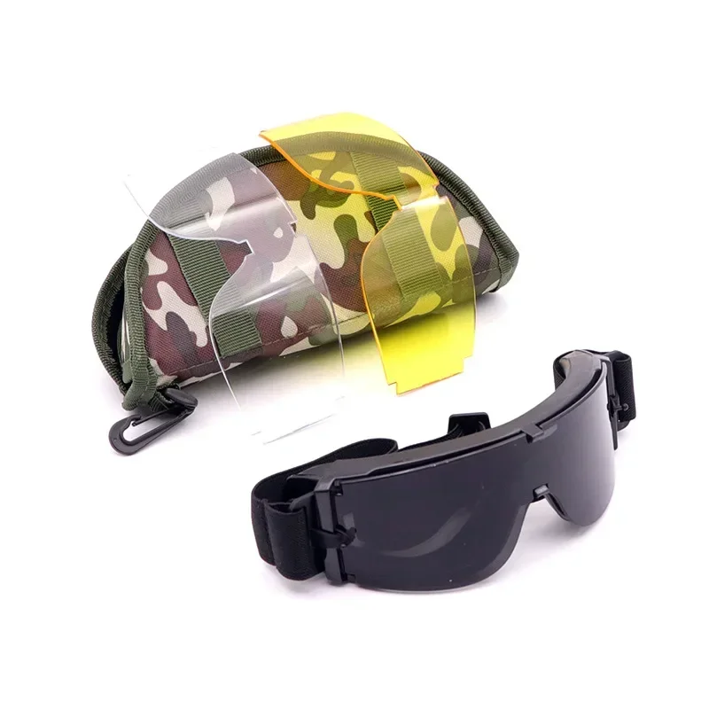 X800 Glasses Anti impact Goggles Real CS Shooting Outdoor Windproof Sand Glasses