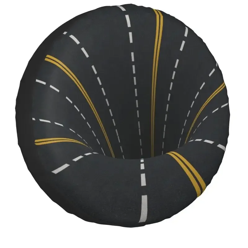 

Highway Road Geometry Spare Wheel Cover Universal for Jeep Pajero 4x4 RV Visual Geometric Tire Protector 14" 15" 16" 17" Inch