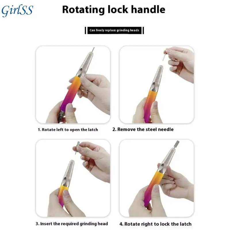 Máy Làm Móng Tay Không Chổi Than Chuyên Nghiệp 6 Phụ Kiện Đi Kèm Thiết Bị Salon T4MB