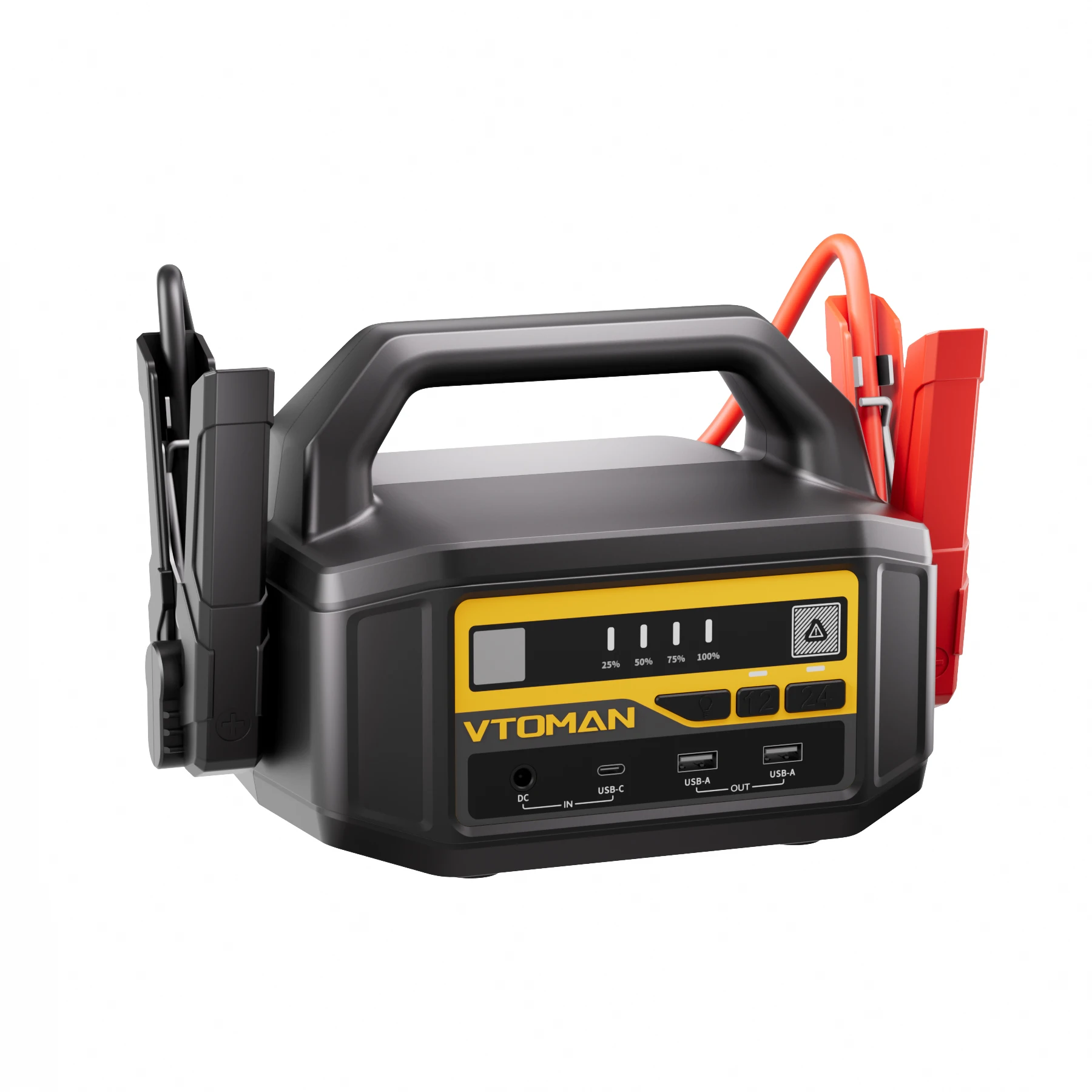 VTOMAN V-Truck 6000A Auto-Starthilfegerät 36400mAh Tragbares Starthilfegerät Power Pack für Alle Benzin- und Diesel-Fahrzeuge, 12V/24V Starthilfegerät